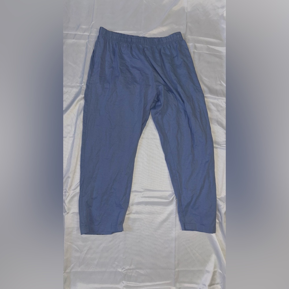 Elegant Blue Straight Leg Pants